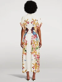 Valerie Caftan Divine Birds Print