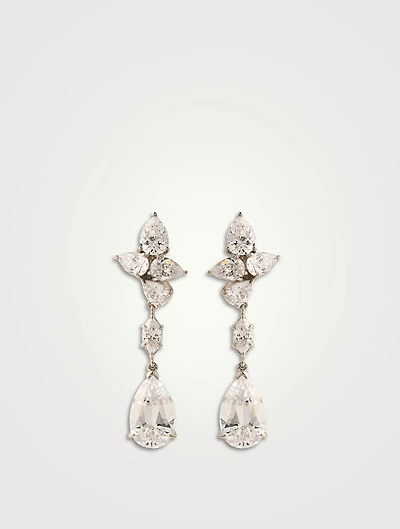 Josie Cross-Cut Pear Drop Earrings