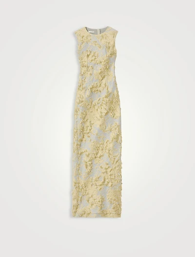 Fringe Jacquard Gown