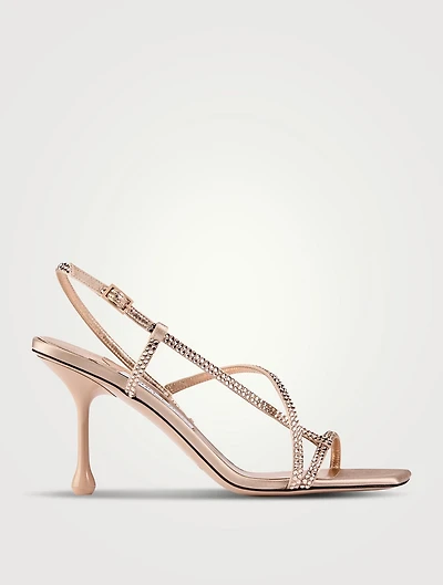Etana Crystal-Embellished Slingback Sandals
