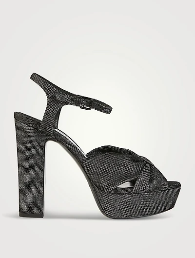 Heloise Glitter Platform Sandals