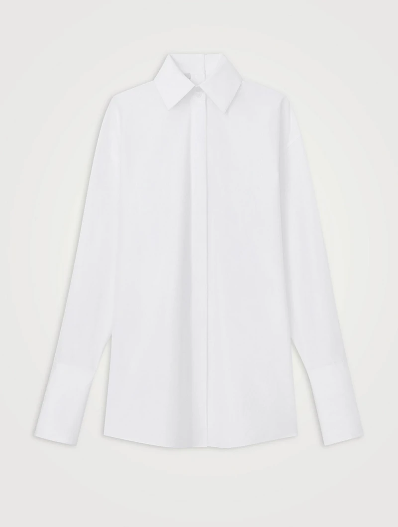 Portrait Oversized Poplin Shirt