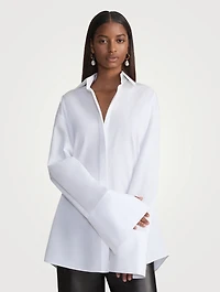 Portrait Oversized Poplin Shirt