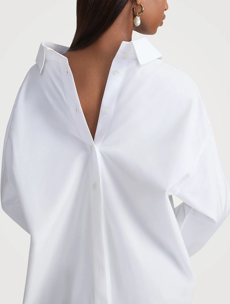 Portrait Oversized Poplin Shirt