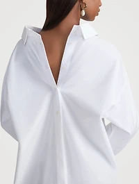 Portrait Oversized Poplin Shirt