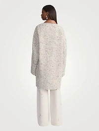 Knotted Bouclé Car Coat