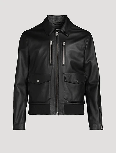 Chance-Z Leather Zip Jacket