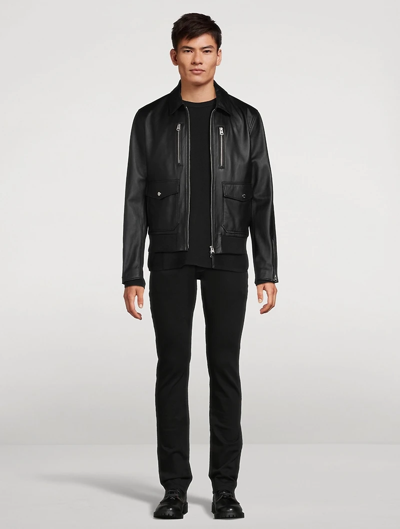 Chance-Z Leather Zip Jacket