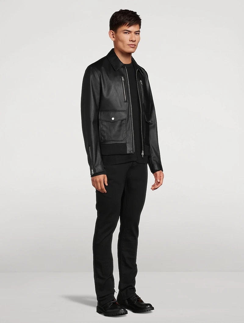 Chance-Z Leather Zip Jacket