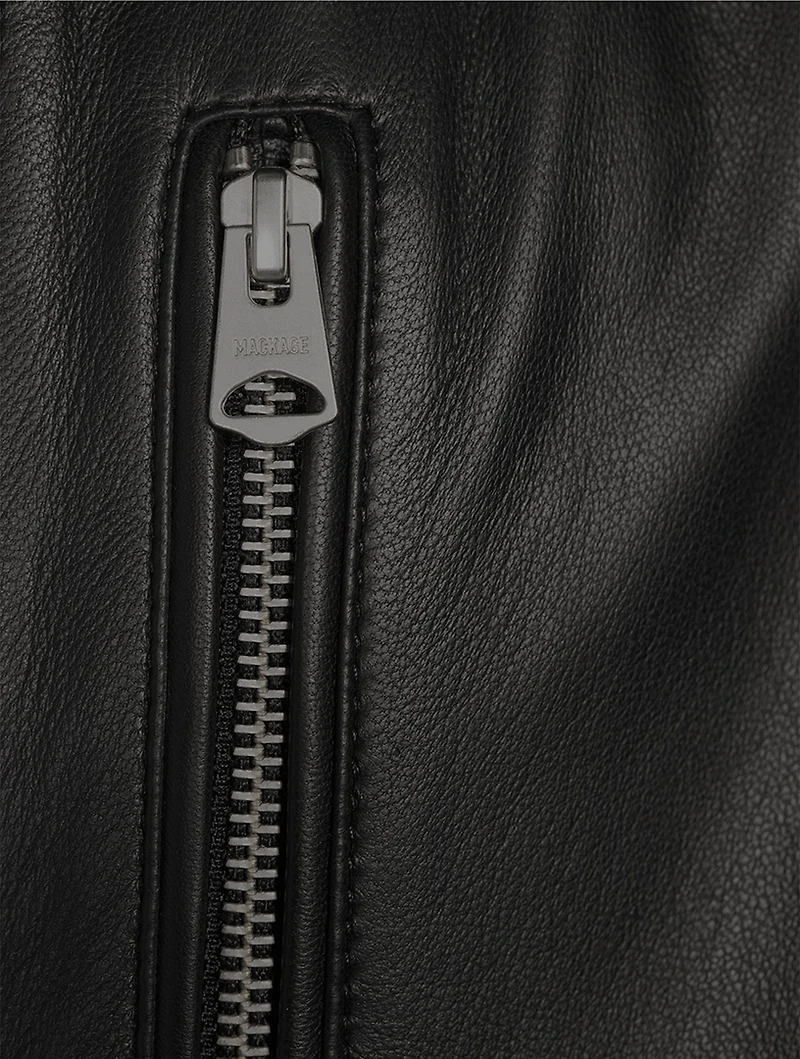 Chance-Z Leather Zip Jacket