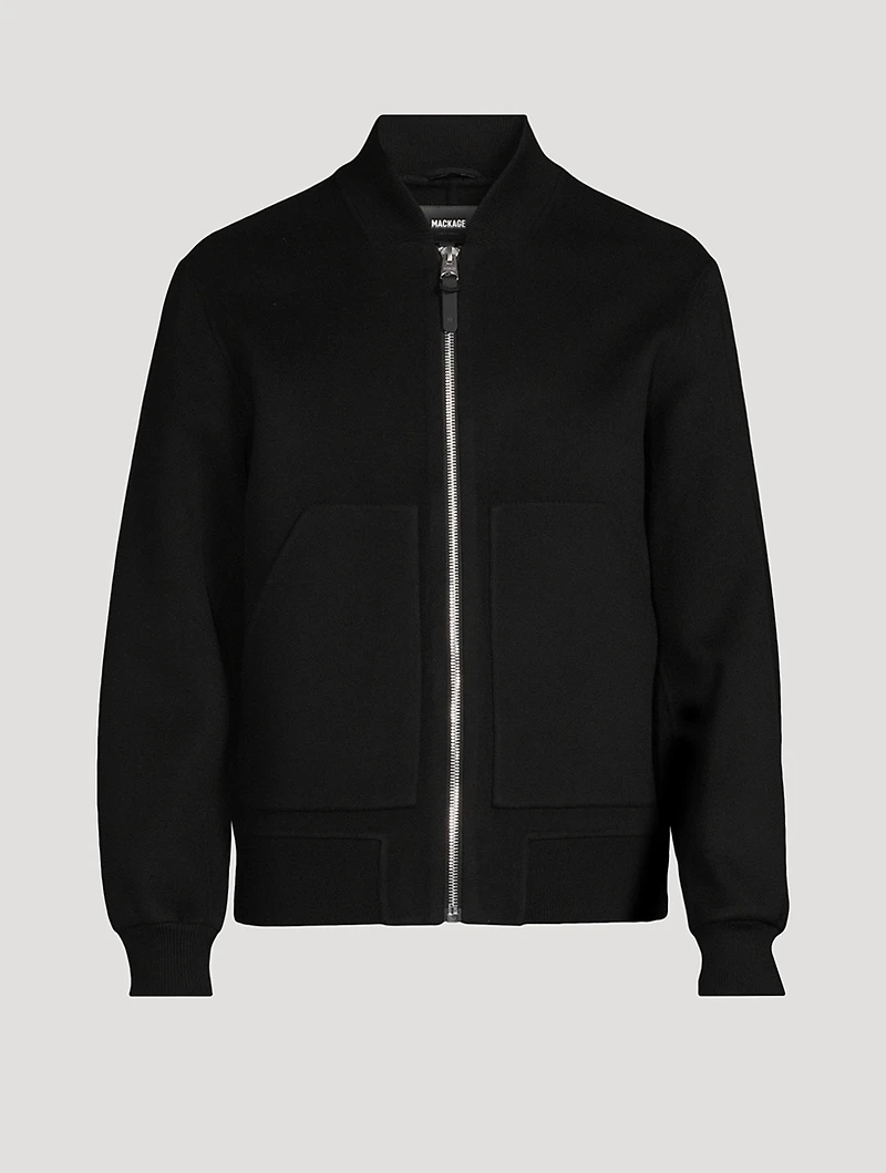Emilio Double-Face Wool Bomber Jacket