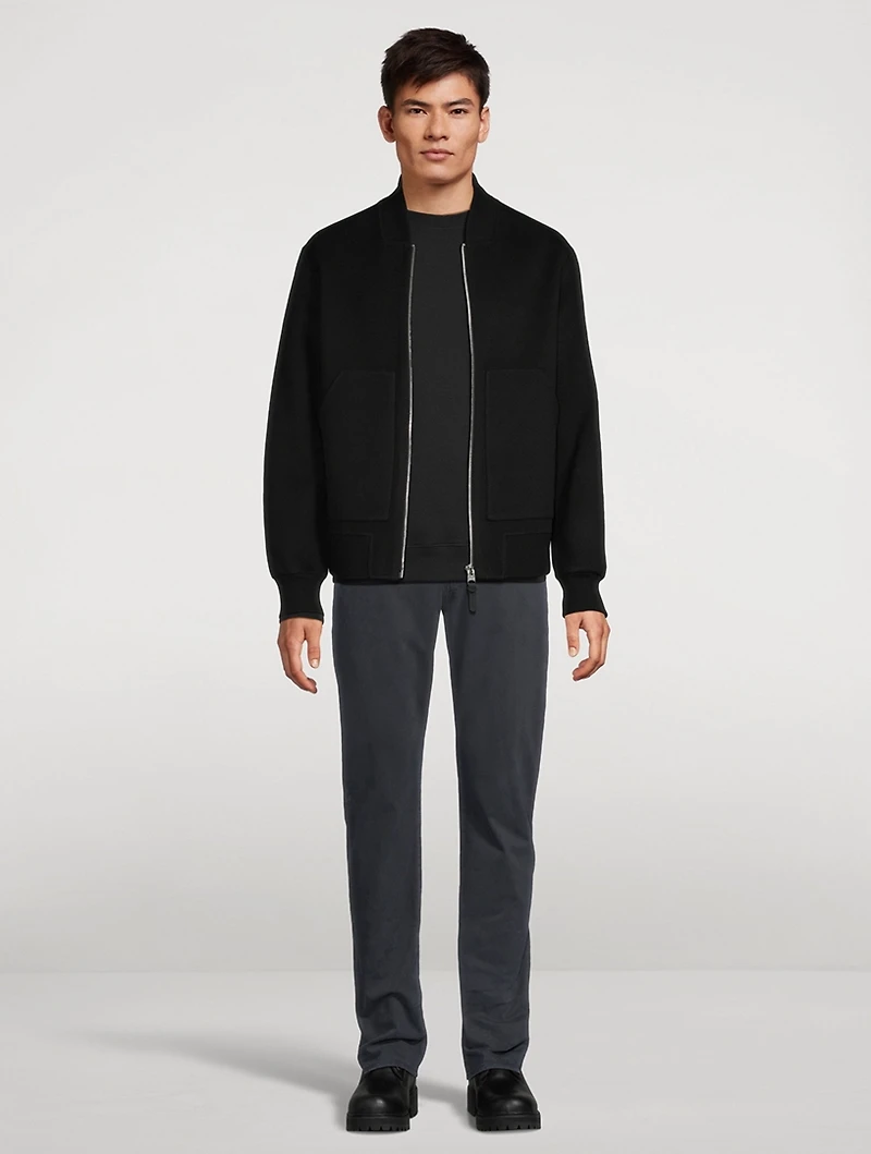 Emilio Double-Face Wool Bomber Jacket