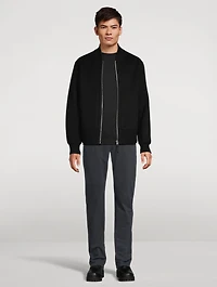 Emilio Double-Face Wool Bomber Jacket