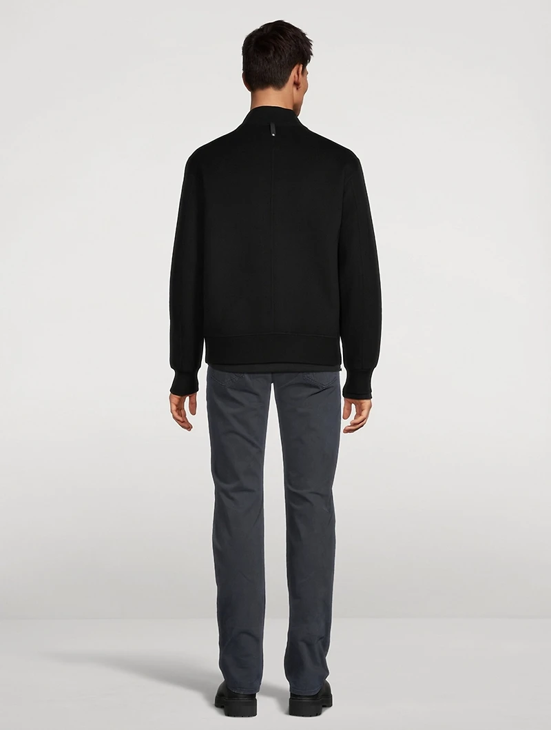 Emilio Double-Face Wool Bomber Jacket