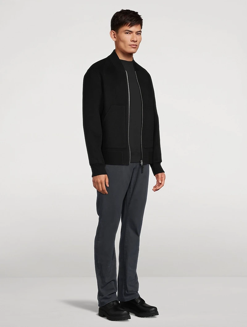 Emilio Double-Face Wool Bomber Jacket