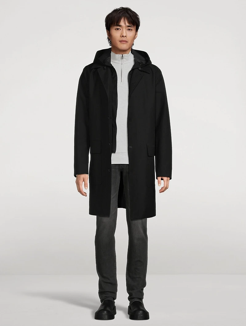 Mathias 3-in-1 Balmacaan Coat With Removable Down Liner
