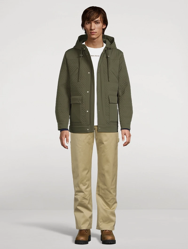 Thiago Chevron-Quilted Down Jacket