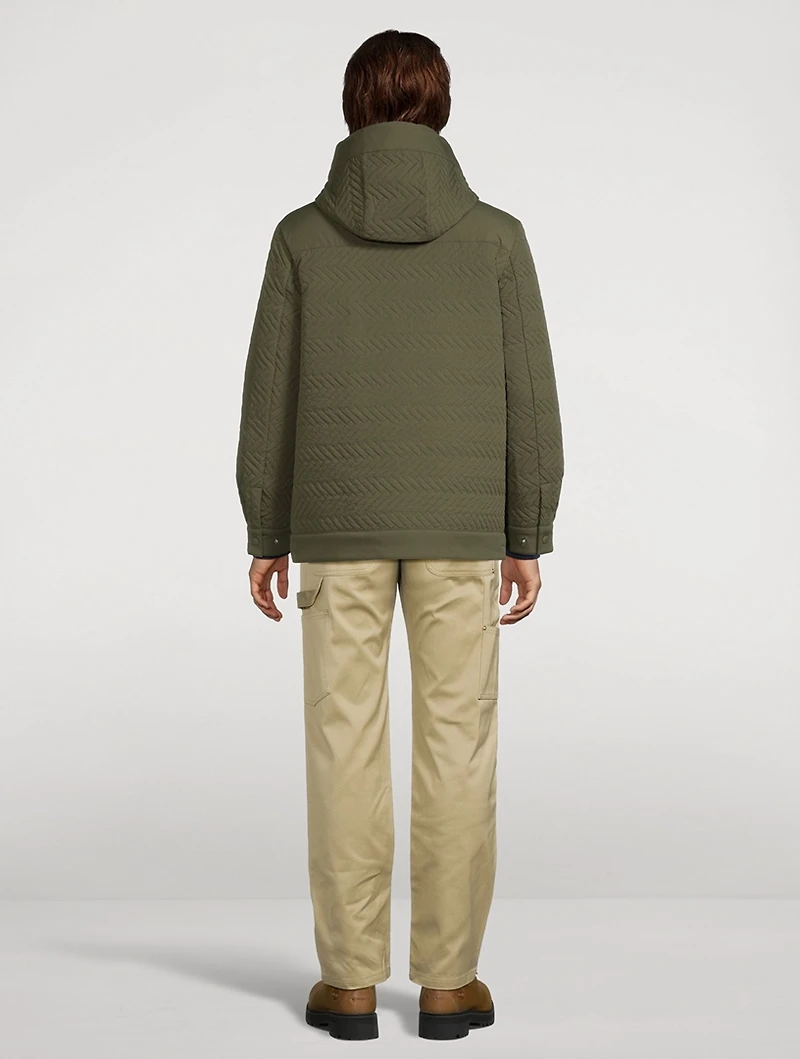 Thiago Chevron-Quilted Down Jacket
