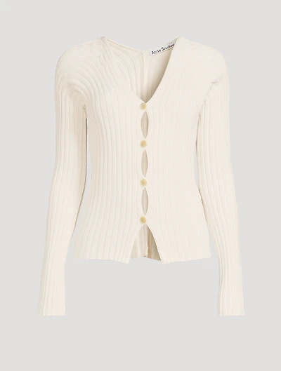 Rib-Knit Cardigan