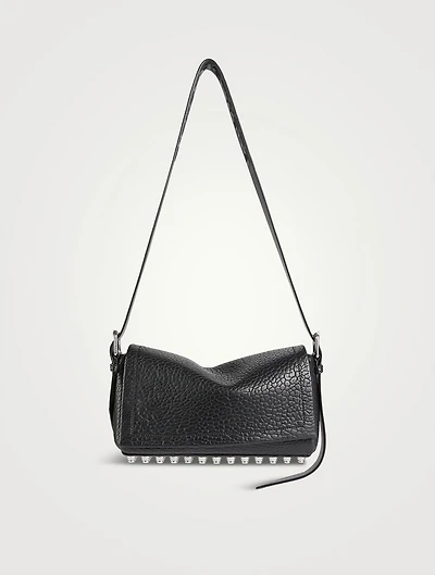 Medium Ricco Leather Shoulder Bag