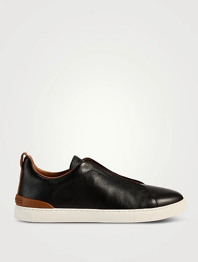 Deerskin Triple Stitch Sneakers