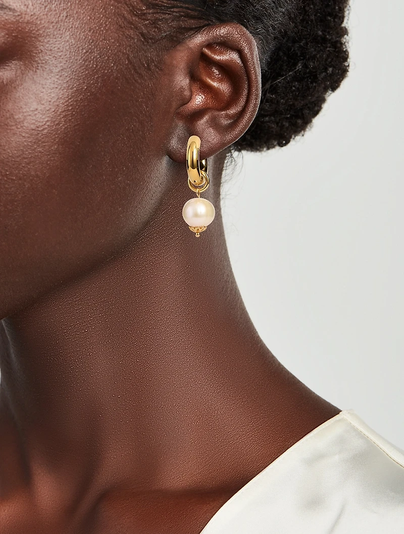 You And Me Earrings With Pearls
