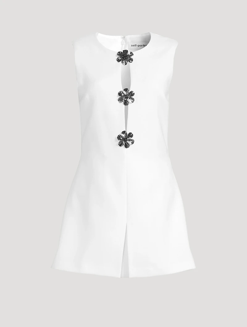 Cut-Out Crêpe Playsuit