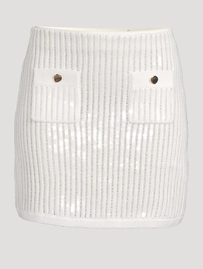 Sequin Crochet Mini Skirt