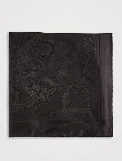 Silk Tonal Paisley Pocket Square