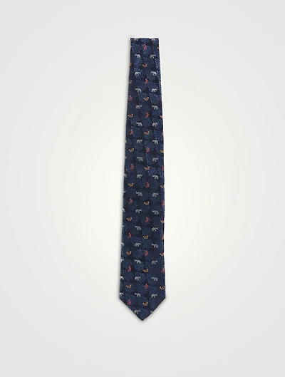 Patterned Silk Tie