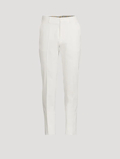 Foliage Jacquard Stretch Cotton Trousers