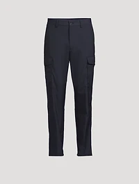 Wool And Cotton Cargo Trousers