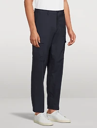 Wool And Cotton Cargo Trousers