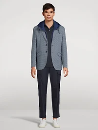 Wool And Cotton Cargo Trousers