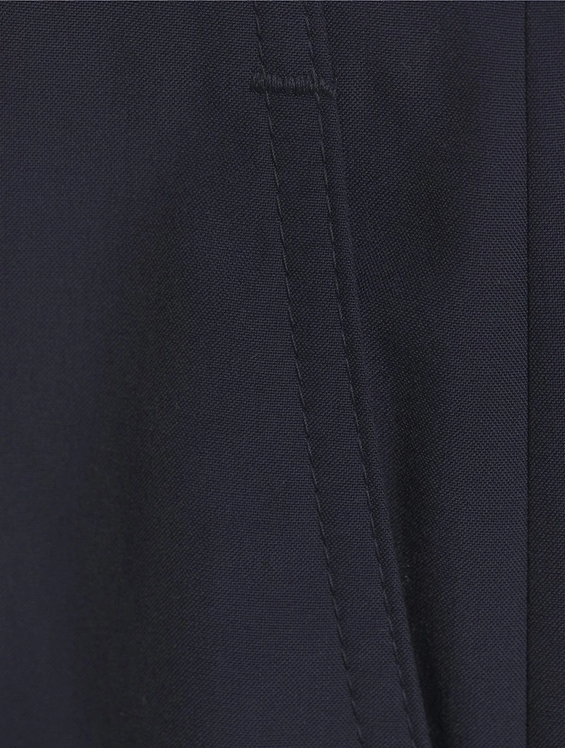 Wool And Cotton Cargo Trousers