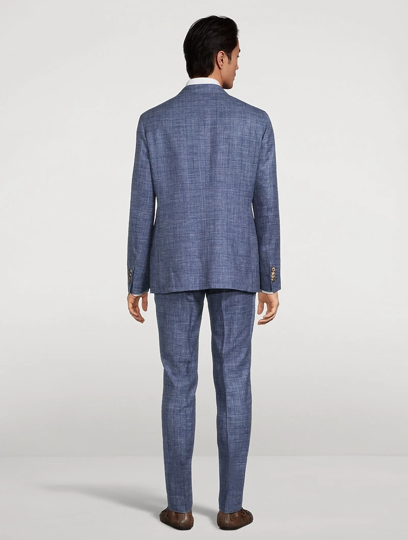 Wool Silk And Linen Two-Piece Suit