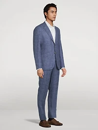 Wool Silk And Linen Two-Piece Suit