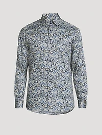 Floral Paisley Long-Sleeve Shirt