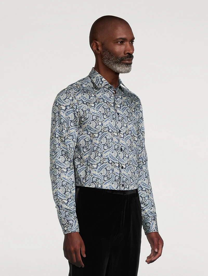 Floral Paisley Long-Sleeve Shirt