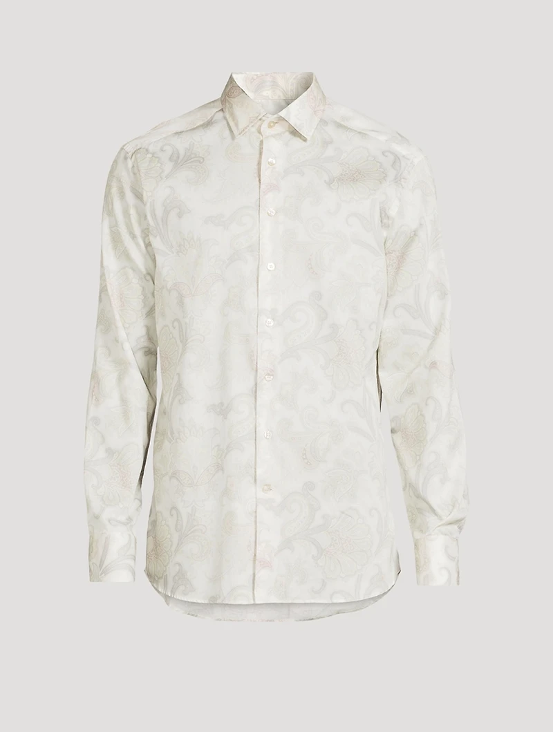 Maxi Flower Paisley Long-Sleeve Shirt