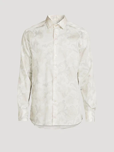 Maxi Flower Paisley Long-Sleeve Shirt