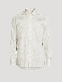 Maxi Flower Paisley Long-Sleeve Shirt