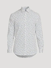 Tailored-Fit Shirt Dotted Print