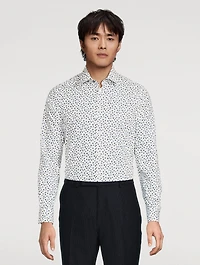 Tailored-Fit Shirt Dotted Print