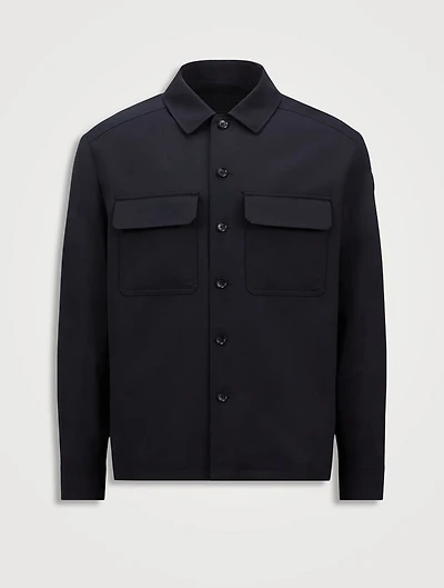 Wool Gabardine Overshirt