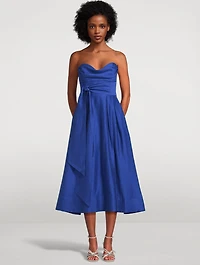 Cera Strapless Midi Dress