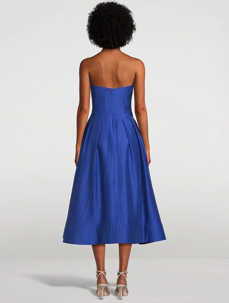 Cera Strapless Midi Dress