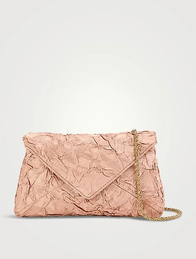 Crushed Satin Clutch