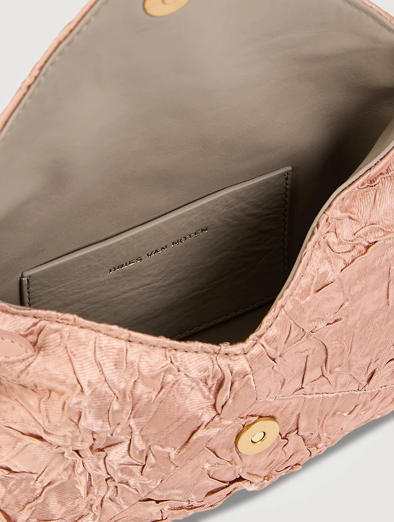 Crushed Satin Clutch