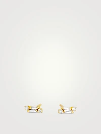 18K Gold Classic Diamond Stud Earrings